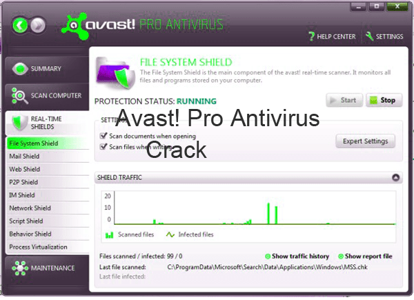 how top remove an infected file discovered by avast shields for mac